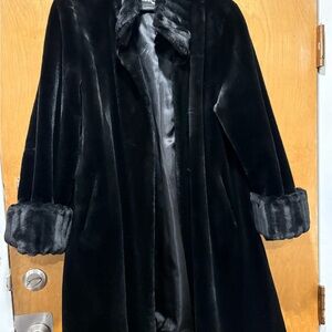 Marlo Black Faux Fur Women’s Coat